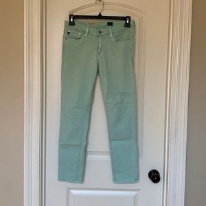 AG Stevie mint ankle jeans, size 29 EUC